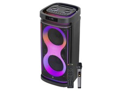 Zvočnik MANTA SPK0804B160 HEKTOR, BT, 160W, baterija, RGB LED, mikr., daljinec