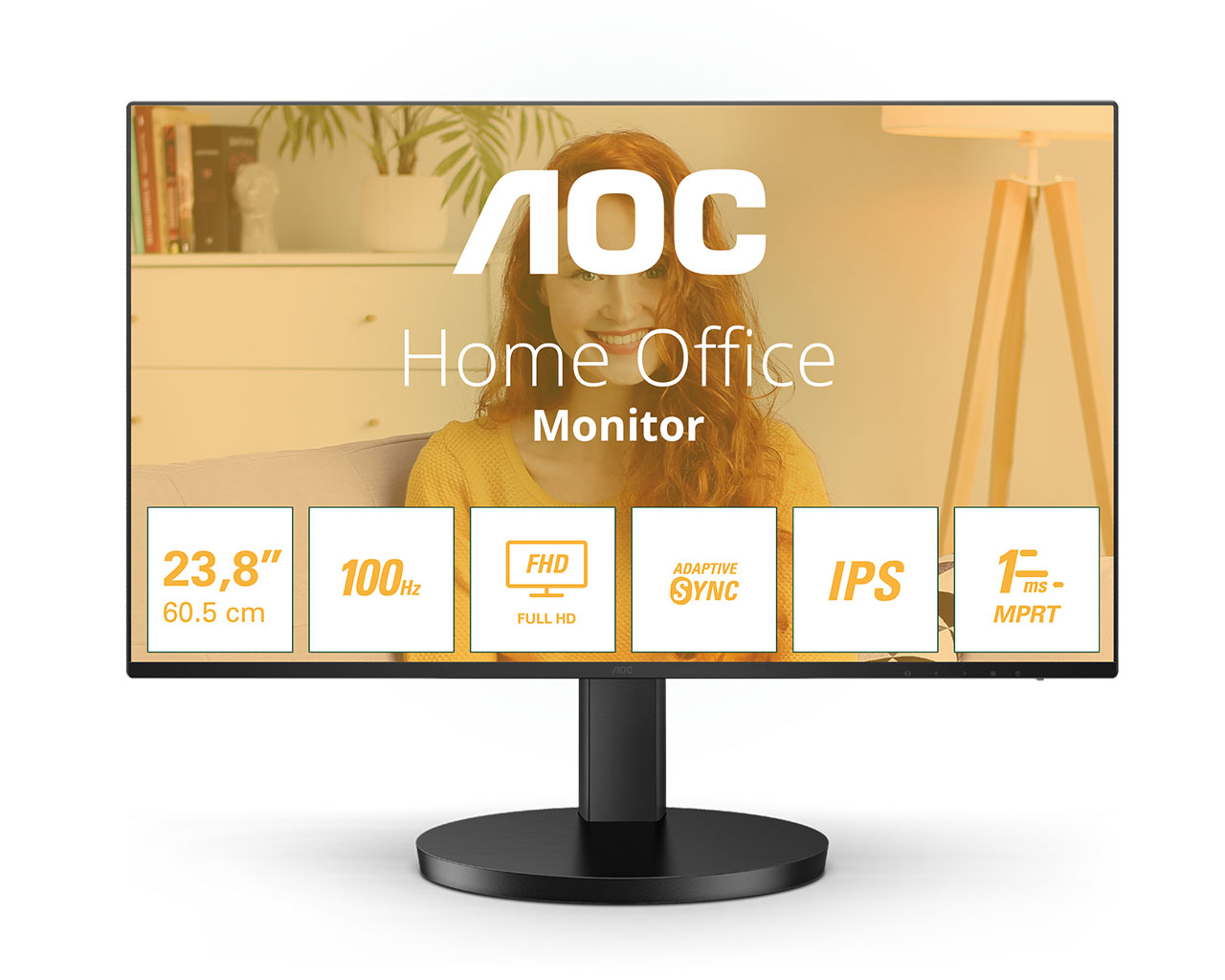 LED monitor AOC 24B3HA2 23.8 IPS Full HD 100Hz