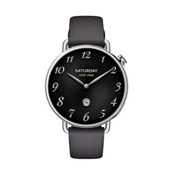 Pametna ura Xiaomi Watch S4 41 mm s pasom iz kavčuka, črna