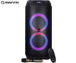 Zvočnik MANTA SPK0802B120 ATTIS, BT, 120W, baterija, RGB LED, mikr., daljinec