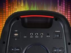 Zvočnik MANTA SPK0802B120 ATTIS, BT, 120W, baterija, RGB LED, mikr., daljinec