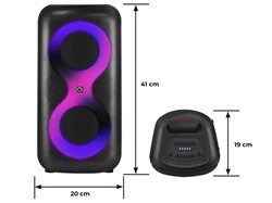 Zvočnik MANTA SPK0401B100 ERIS, BT, 100W, baterija, RGB LED, mikr., daljinec