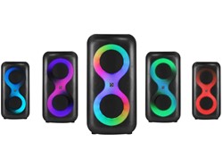 Zvočnik MANTA SPK0401B100 ERIS, BT, 100W, baterija, RGB LED, mikr., daljinec