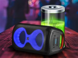 Zvočnik MANTA SPK0401B100 ERIS, BT, 100W, baterija, RGB LED, mikr., daljinec
