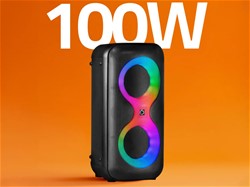 Zvočnik MANTA SPK0401B100 ERIS, BT, 100W, baterija, RGB LED, mikr., daljinec