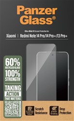 Zaščitno steklo PANZERGLASS Xiaomi Redmi Note 14 PRO/14 PRO+/13PRO+ UWF