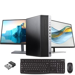 Rač.komplet HP EliteDesk 800 G4 SFF, 8GB RAM, i7-8700,Win 11 ,2x24