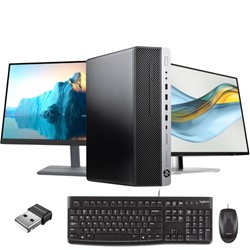 Rač.komplet HP EliteDesk 800 G5, i5-9500, 8GB, 256 GB SSD Win, 2X24, Refurbished