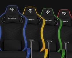 Gaming/pisarniški stol GENESIS TRIT 660 RGB, ergonomski, nastavljiv, siv