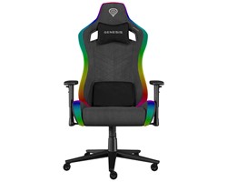 Gaming/pisarniški stol GENESIS TRIT 660 RGB, ergonomski, nastavljiv, siv