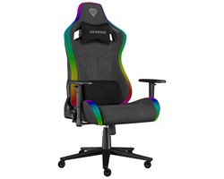 Gaming/pisarniški stol GENESIS TRIT 660 RGB, ergonomski, nastavljiv, siv