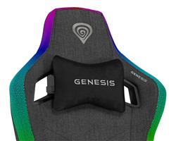 Gaming/pisarniški stol GENESIS TRIT 660 RGB, ergonomski, nastavljiv, siv