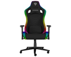 Gaming/pisarniški stol GENESIS TRIT 660 RGB, ergonomski, nastavljiv, črn