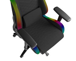 Gaming/pisarniški stol GENESIS TRIT 660 RGB, ergonomski, nastavljiv, črn