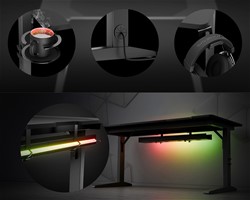 Pisarniška/gaming miza GENESIS HOLM MODULAR 160,nastavljiva višina, 160 x 75cm