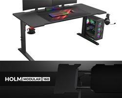 Pisarniška/gaming miza GENESIS HOLM MODULAR 160,nastavljiva višina, 160 x 75cm