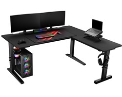 Pisarniška/gaming miza GENESIS HOLM MODULAR 160 CORNER, kotna,RGB,160x155x75cm