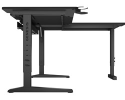 Pisarniška/gaming miza GENESIS HOLM MODULAR 160 CORNER, kotna,RGB,160x155x75cm
