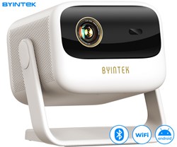 Prenosni 4LED DLP projektor BYINTEK UFO U90 MAX , AndroidTV, WIFI, 700 ANSI,bel