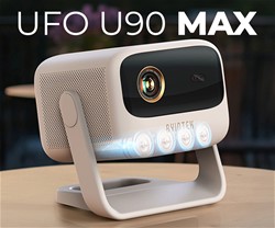 Prenosni 4LED DLP projektor BYINTEK UFO U90 MAX , AndroidTV, WIFI, 700 ANSI,bel