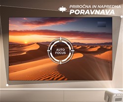 Prenosni 4LED DLP projektor BYINTEK UFO U90 MAX , AndroidTV, WIFI, 700 ANSI,bel