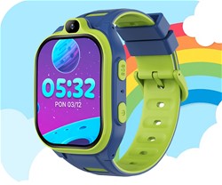 Otroška pametna ura KW-530 FOREVER Boost, 4G LTE, AI funkcije, AI, SOS, modra