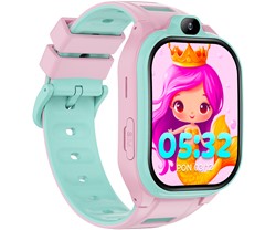 Otroška pametna ura KW-530 FOREVER Boost, 4G LTE, AI funkcije, AI, SOS, roza