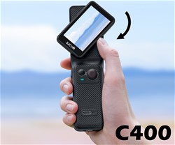 Akcijska športna kamera SJCAM C400,  4K UHD, dvojni vrtljiv zaslon, 154°, WIFI
