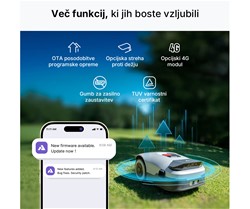 Robotska kosilnica ANTHBOT GENIE 3000, brez žice, 3600m2, RTK GPS, 3DVision, APP