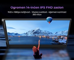 Zaslon / monitor za prenosnik SCM6 Blackview, 35cm (14