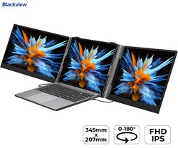 Dvojni zaslon / monitor za prenosnik DCM6 Blackview, 35cm (14