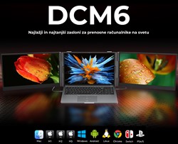 Dvojni zaslon / monitor za prenosnik DCM6 Blackview, 35cm (14