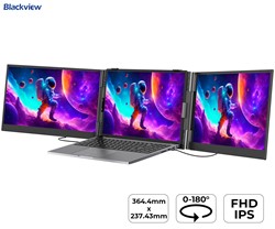 Dvojni zaslon / monitor za prenosnik DCM6 Blackview, 39cm (15.3