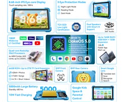Tablični računalnik LINK 1 KIDS Blackview, 8.68