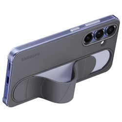 Ovitek s stojalom za Samsung Galaxy S25, črn