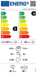 Pralno-sušilni stroj CANDY CSOW 4746TWMB5-S