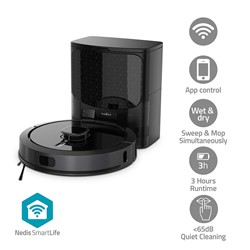 Robotski čistilec WIFI Nedis WIFIVCL002CBK 3v1