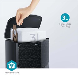 Robotski čistilec WIFI Nedis WIFIVCL002CBK 3v1