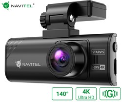 Avto kamera NAVITEL R99 4K Ultra HD, 140° snemalni kot, SONY senzor, črna, OE