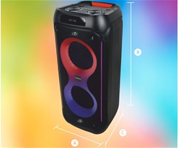 Prenosni KARAOKE zvočnik MANTA SPK0805B140 PALLAS zvočnik, Bluetooth, 140W, TWS