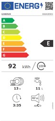 Prostostoječi pomivalni stroj Gorenje GS642E90X