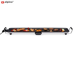 Električna žar plošča TEPPANYAKI GRILL ALPINA, XXL 87x23cm, 1800W, kovina