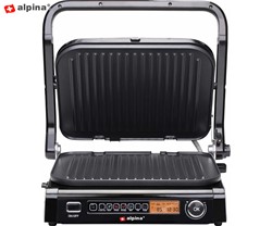 Kontaktni žar GRILL ALPINA, 2100W, električni, 37.6x33.1x16cm