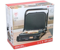 Kontaktni žar GRILL ALPINA, 2100W, električni, 37.6x33.1x16cm