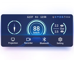 Motoristična pametna naprava / kamera NAVITEL MS850 DUAL, G-senzor, 6.25