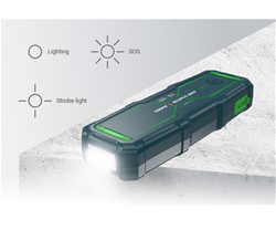 Zagonska baterija / jump starter NAVITEL JS4000 3V1, LED luč, 24000mAh, 4000A