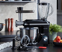 Kuhinjski robot MANTA LOVIO LVSTM02P ChefAssistant+, 1900W, 6.2L, +dodatki, črn