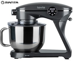 Kuhinjski robot MANTA LOVIO LVSTM03P ChefMaster, 1800W, 6.5L, 10 hitrosti, siv