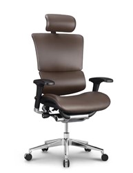 Pisarniški stol Ergovision SMART DELUXE, temno rjav