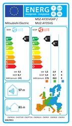 Klimatska naprava Mitsubishi MSZ-AY35VGKP / MUZ-AY35VG z vključeno montažo
